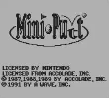 Image n° 3 - screenshots  : Mini Putt